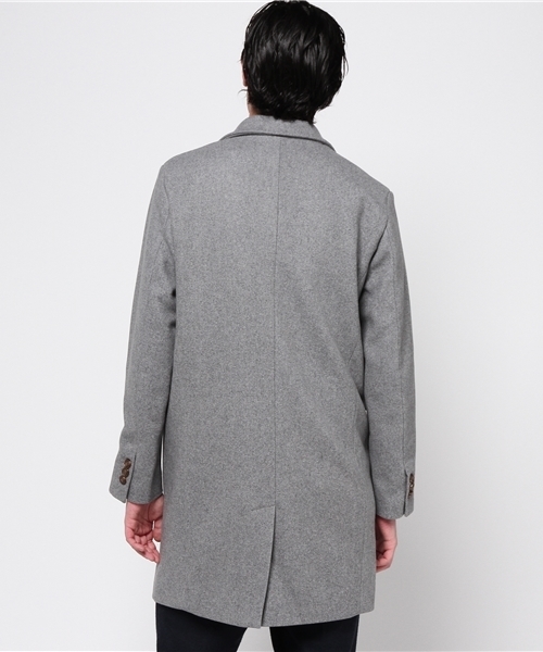 GGD（ジージーディー）の「GGD edition / 綾メルトンチェスター（チェスターコート・メンズ・ブラック/ブラウン/チャコールグレー/グレー・3/2/4）」の7枚目の写真