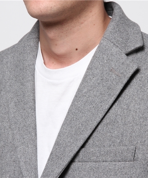 GGD（ジージーディー）の「GGD edition / 綾メルトンチェスター（チェスターコート・メンズ・ブラック/ブラウン/チャコールグレー/グレー・3/2/4）」の8枚目の写真