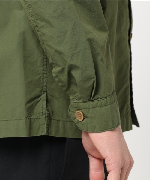 GLOSTER(グロスター)の「ナイロンコットンタイプライター"CORDURA”ファティーグシャツ(ミリタリージャケット・メンズ・オリーブ/ブラウン・L/S/M)」の7枚目の写真