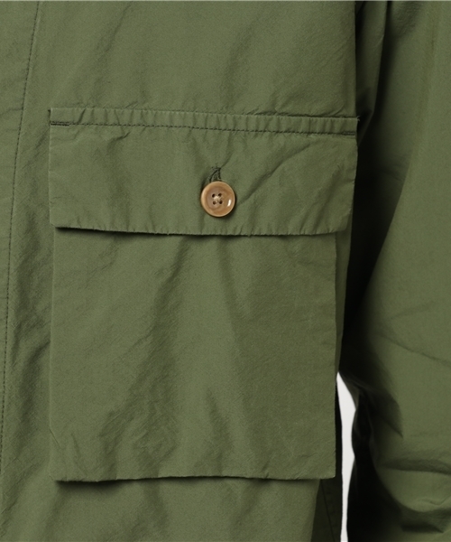 GLOSTER(グロスター)の「ナイロンコットンタイプライター"CORDURA”ファティーグシャツ(ミリタリージャケット・メンズ・オリーブ/ブラウン・L/S/M)」の9枚目の写真