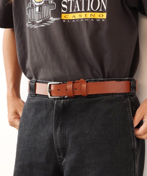 ROOPTOKYO（ループトウキョウ）の「牛革 レザーベルト カウレザー シンプル ベーシック スクエアベルト（ベルト・メンズ・ブラック/ブラウン/キャメル/ブラック系その他/ブラウン系その他/イエロー系その他/ブラック系その他2/ブラウン系その他2/イエロー・FREE）」の19枚目の写真