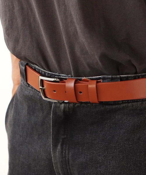 ROOPTOKYO（ループトウキョウ）の「牛革 レザーベルト カウレザー シンプル ベーシック スクエアベルト（ベルト・メンズ・ブラック/ブラウン/キャメル/ブラック系その他/ブラウン系その他/イエロー系その他/ブラック系その他2/ブラウン系その他2/イエロー・FREE）」の20枚目の写真