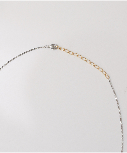 amp japan(アンプジャパン)の「【amp japan】STUDIOUS別注 2tone Twist Necklace/2トーンツイストチャームネックレス(ネックレス・メンズ・シルバー・FREE)」の3枚目の写真