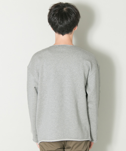 URBAN RESEARCH（アーバンリサーチ）の「スーピマカットオフクルーネックロングスリーブ（Tシャツ/カットソー・メンズ・モカ/ピンク/チャコールグレー/グレー・LARGE/MEDIUM）」の11枚目の写真