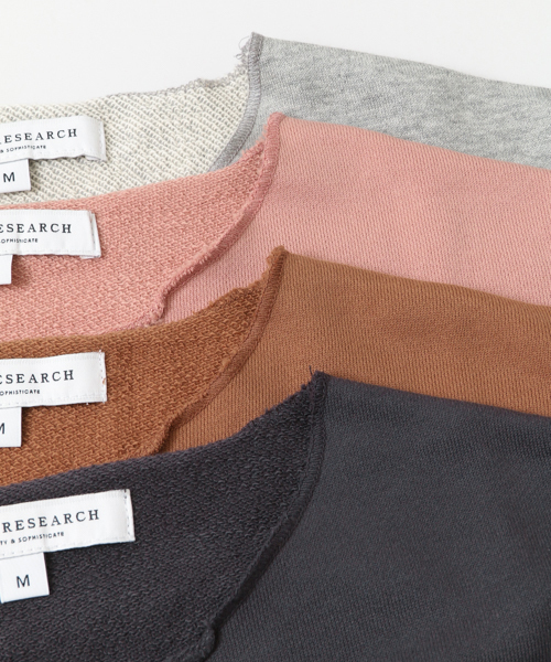 URBAN RESEARCH（アーバンリサーチ）の「スーピマカットオフクルーネックロングスリーブ（Tシャツ/カットソー・メンズ・モカ/ピンク/チャコールグレー/グレー・LARGE/MEDIUM）」の21枚目の写真