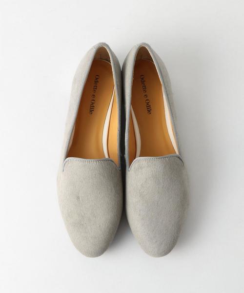 ODETTE E ODILE(オデットエオディール)の「OFC ビジューヒール スリッポン15↑(スリッポン・レディース・ゴールド/ブラック/グレー/ホワイト・24.5cm/22cm/22.5cm/23cm/25cm/24cm/23.5cm)」の1枚目の写真