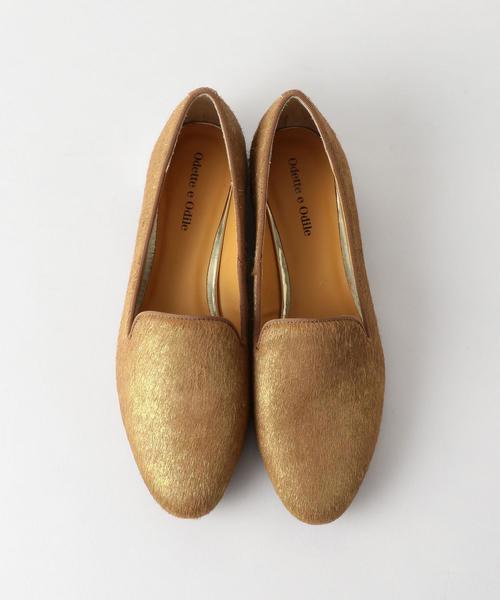 ODETTE E ODILE(オデットエオディール)の「OFC ビジューヒール スリッポン15↑(スリッポン・レディース・ゴールド/ブラック/グレー/ホワイト・24.5cm/22cm/22.5cm/23cm/25cm/24cm/23.5cm)」の4枚目の写真