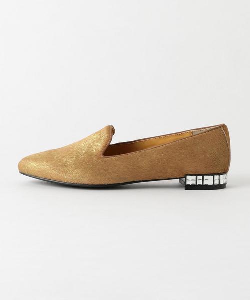 ODETTE E ODILE(オデットエオディール)の「OFC ビジューヒール スリッポン15↑(スリッポン・レディース・ゴールド/ブラック/グレー/ホワイト・24.5cm/22cm/22.5cm/23cm/25cm/24cm/23.5cm)」の7枚目の写真