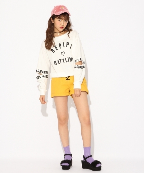 repipi armario（レピピ アルマリオ）の「オフショルソデアキロゴロングスリーブ（スウェット・キッズ・ホワイト/ブラック/レッド・SMALL/MEDIUM/LARGE/X-SMALL）」の12枚目の写真