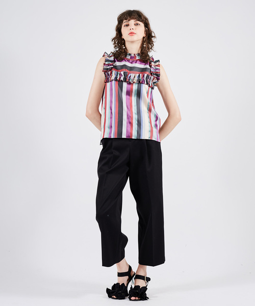 UNITED ARROWS - 今季UNITED TOKYO♡シルクアセストライプブラウス UNITED TOKYO（ユナイテッドトウキョウ）の「シルクアセ