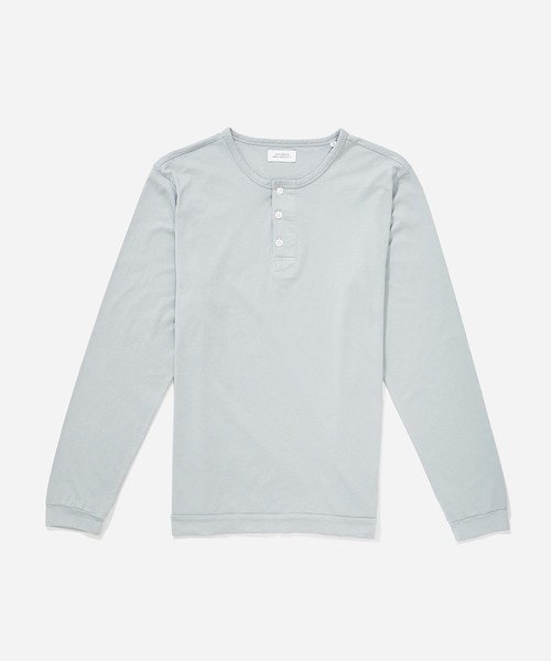 Saturdays NYC(サタデーズ ニューヨークシティ )の「Mitch Henley Pima Long Sleeve Shirt(Tシャツ/カットソー・メンズ・イエロー/サックスブルー/ホワイト/ブラック・S/L/XL/XS/M)」の14枚目の写真