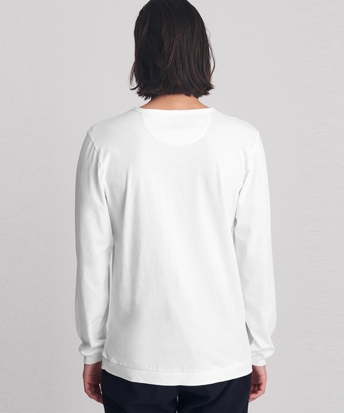 Saturdays NYC(サタデーズ ニューヨークシティ )の「Mitch Henley Pima Long Sleeve Shirt(Tシャツ/カットソー・メンズ・イエロー/サックスブルー/ホワイト/ブラック・S/L/XL/XS/M)」の22枚目の写真