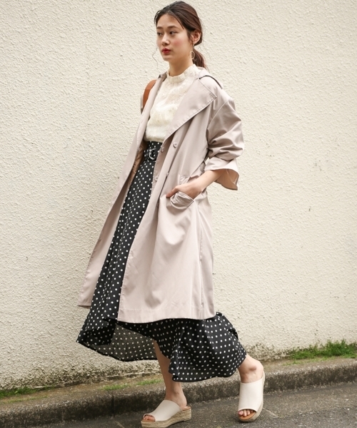 PAGEBOY(ページボーイ)の「ドット×ギンガムフリルスカート(スカート・レディース・ホワイト系その他/ブラック系その他/ホワイト×ブラック・FREE)」の8枚目の写真