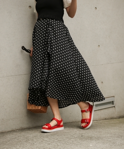 PAGEBOY(ページボーイ)の「ドット×ギンガムフリルスカート(スカート・レディース・ホワイト系その他/ブラック系その他/ホワイト×ブラック・FREE)」の10枚目の写真
