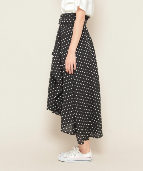 PAGEBOY(ページボーイ)の「ドット×ギンガムフリルスカート(スカート・レディース・ホワイト系その他/ブラック系その他/ホワイト×ブラック・FREE)」の12枚目の写真