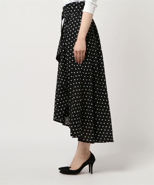 PAGEBOY(ページボーイ)の「ドット×ギンガムフリルスカート(スカート・レディース・ホワイト系その他/ブラック系その他/ホワイト×ブラック・FREE)」の5枚目の写真