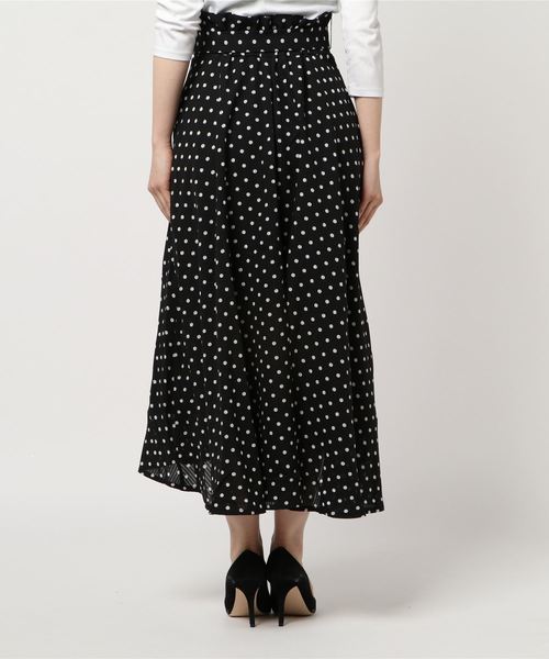 PAGEBOY(ページボーイ)の「ドット×ギンガムフリルスカート(スカート・レディース・ホワイト系その他/ブラック系その他/ホワイト×ブラック・FREE)」の4枚目の写真