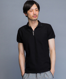 5351 POUR LES HOMMES | COOLMAXハニカムZIPポロシャツ(ポロシャツ)
