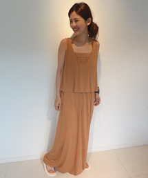 AMERICAN RAG CIE | レーヨン天竺ワンピース/212-ABO-L131-OP117(ワンピース)