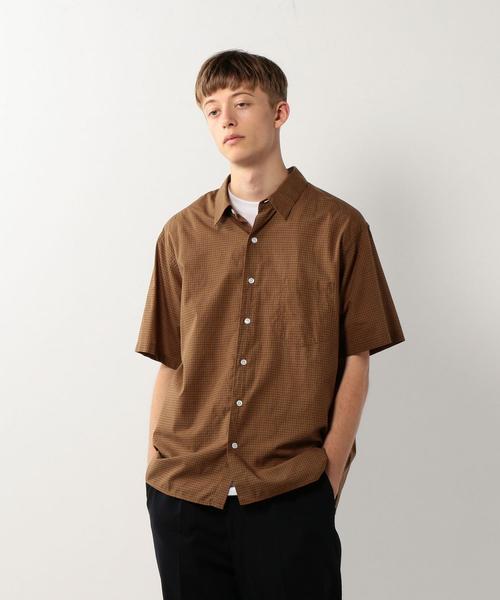 Steven Alan（スティーブンアラン）の「＜Steven Alan＞ DD GRAPH BOX REG BOLD SHIRT/シャツ（シャツ/ブラウス・メンズ・ブラウン/ワインレッド・SMALL/MEDIUM/X-LARGE/LARGE）」の2枚目の写真