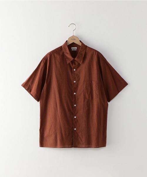 Steven Alan（スティーブンアラン）の「＜Steven Alan＞ DD GRAPH BOX REG BOLD SHIRT/シャツ（シャツ/ブラウス・メンズ・ブラウン/ワインレッド・SMALL/MEDIUM/X-LARGE/LARGE）」の14枚目の写真