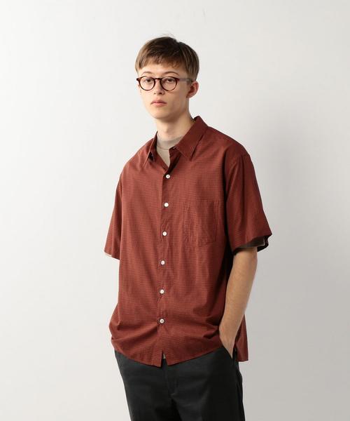Steven Alan（スティーブンアラン）の「＜Steven Alan＞ DD GRAPH BOX REG BOLD SHIRT/シャツ（シャツ/ブラウス・メンズ・ブラウン/ワインレッド・SMALL/MEDIUM/X-LARGE/LARGE）」の4枚目の写真