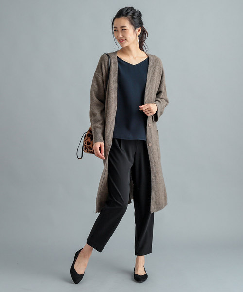 RIVE DROITE（リヴドロワ）の「ドライツイルテーパードパンツ（その他パンツ・レディース・ベージュ/カーキ/ブラック・36/38）」の7枚目の写真