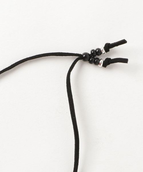 VENCEEXCHANGE（ヴァンスエクスチェンジ）の「アクセ付きミニ裏毛モックネックアンサンブル（Tシャツ/カットソー・メンズ・ホワイト/ブラック/その他21・M/L）」の6枚目の写真