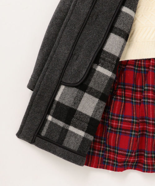 LONDON TRADITION(ロンドントラディション)の「LONDON TRADITION:ダッフル コート(140~150cm)(ダッフルコート・キッズ・ネイビー/グレー・150/140)」の4枚目の写真