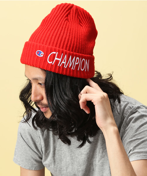 ロゴ刺繍入り ビーニー/ニットキャップ ★ CHAMPION 楽天市場】【10%OFF】チャンピオン Champion CHAMPION 帽子 ロゴ