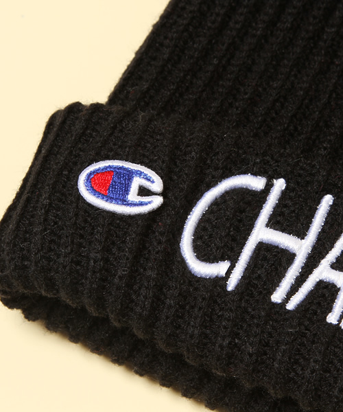 And A(アンドエー)の「ロゴ刺繍ニットキャップ (Champion/チャンピオン)(ニットキャップ/ビーニー・メンズ・ホワイト/ブラック/ネイビー/レッド/グリーン・FREE)」の8枚目の写真