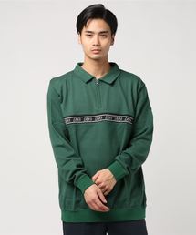 RIB LOGO HALF ZIP TOP