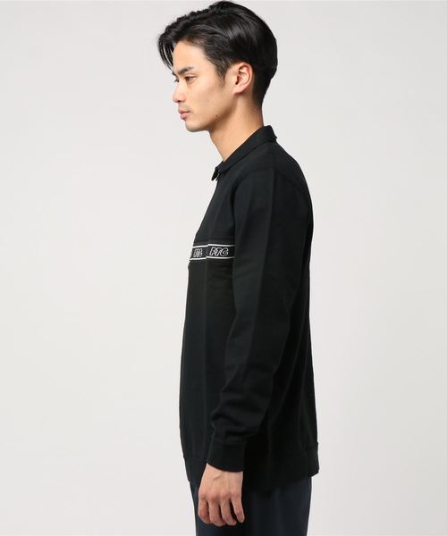 FTC（エフティーシー）の「RIB LOGO HALF ZIP TOP（シャツ/ブラウス・メンズ・ブラック/オレンジ/グリーン・MEDIUM/LARGE/X-LARGE）」の4枚目の写真
