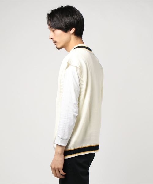 WEGO（ウィゴー）の「WEGO/サガラワッペンチルデンベスト（ベスト・メンズ・ダークグリーン/ホワイト・LARGE/MEDIUM）」の3枚目の写真