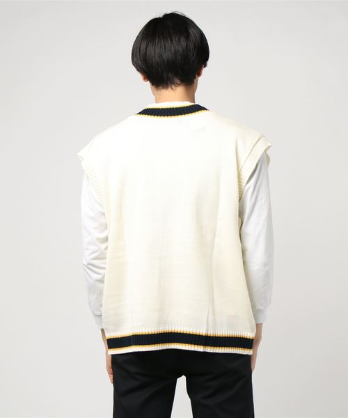 WEGO（ウィゴー）の「WEGO/サガラワッペンチルデンベスト（ベスト・メンズ・ダークグリーン/ホワイト・LARGE/MEDIUM）」の4枚目の写真