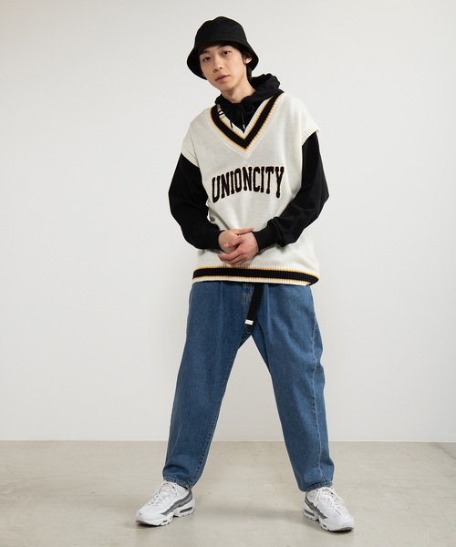 WEGO（ウィゴー）の「WEGO/サガラワッペンチルデンベスト（ベスト・メンズ・ダークグリーン/ホワイト・LARGE/MEDIUM）」の5枚目の写真