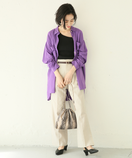 LOWRYS FARM - ローリーズファーム  フレンチリネンCPOシャツ2 LOWRYS FARM（ローリーズファーム）の「フレンチリネンCPO