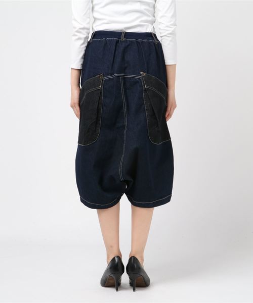 go slow caravan(ゴースローキャラバン)の「milimili/ミリミリ クレイジーサルエルパンツ(その他パンツ・レディース・ブラック/ネイビー・FREE)」の5枚目の写真