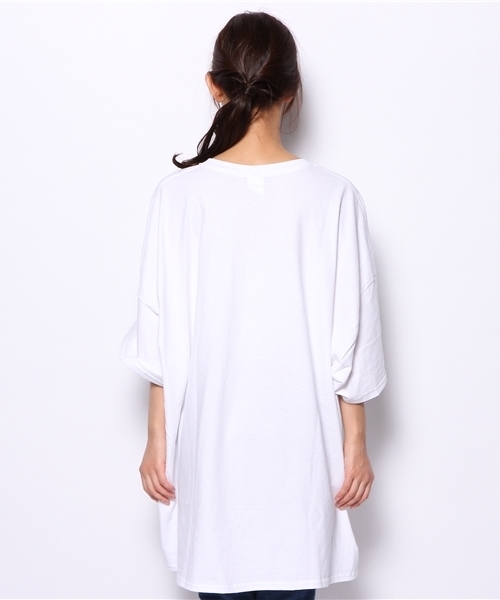 BEAMS BOY(ビームスボーイ)の「NEW STEP / シティロゴ BIG TEE(Tシャツ/カットソー・レディース・ホワイト/レッド/ブルー・ONE SIZE)」の6枚目の写真