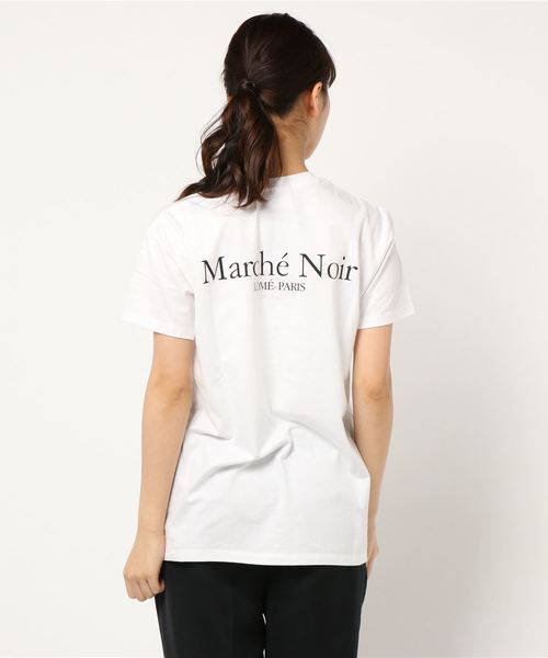 SLOBE IENA(スローブイエナ)の「MARCHE NOIR Logo on the back Tシャツ(Tシャツ/カットソー・レディース・ホワイト・FREE)」の3枚目の写真