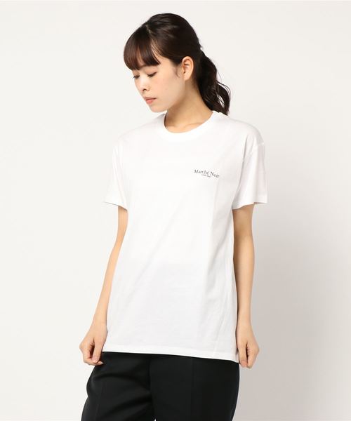 SLOBE IENA(スローブイエナ)の「MARCHE NOIR Logo on the back Tシャツ(Tシャツ/カットソー・レディース・ホワイト・FREE)」の6枚目の写真