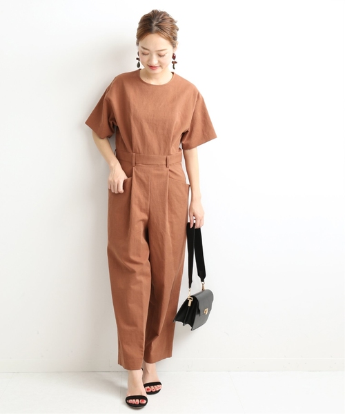VERMEIL par iena(ヴェルメイユパーイエナ)の「T top オールインワン◆(つなぎ/オールインワン・レディース・ネイビー/キャメル・36/38)」の17枚目の写真