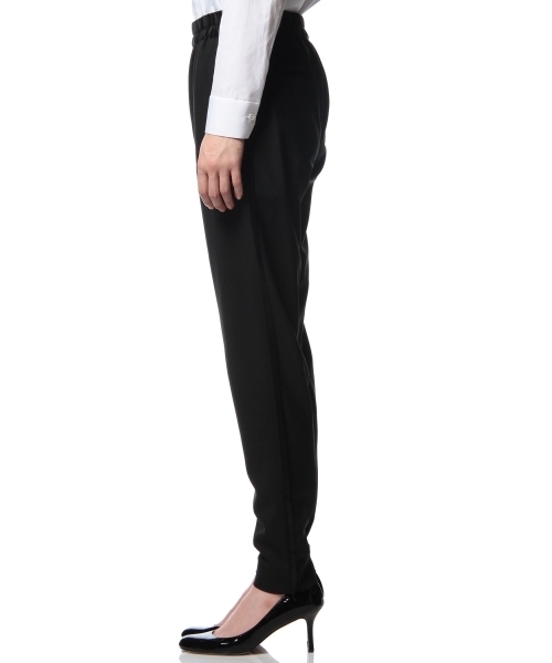 ASTRAET（アストラット）の「ASTRAET(アストラット) ジョーゼットタキシ ードドローパンツ◇（その他パンツ・レディース・ブラック・2/0/1）」の4枚目の写真