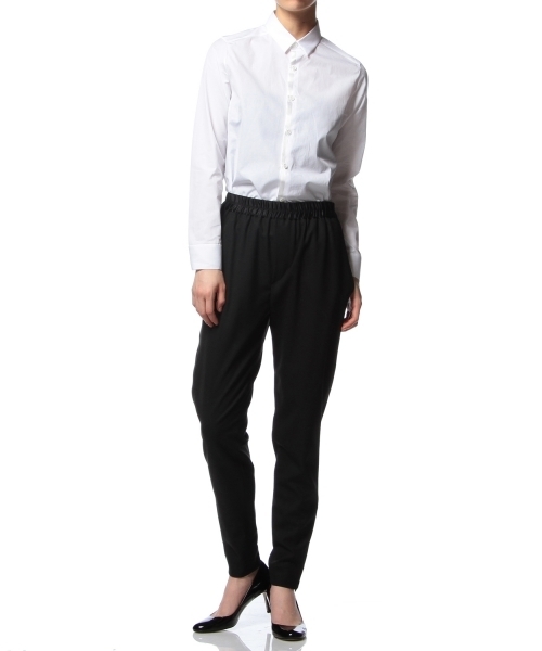 ASTRAET（アストラット）の「ASTRAET(アストラット) ジョーゼットタキシ ードドローパンツ◇（その他パンツ・レディース・ブラック・2/0/1）」の2枚目の写真