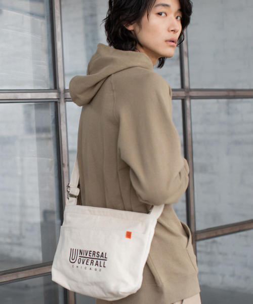 UNIVERSAL OVERALL（ユニバーサルオーバーオール）の「UNIVERSAL OVERALL(ユニバーサルオーバーオール)別注ロゴサコッシュバッグ(ナチュラル⇒WEB限定カラー)（ショルダーバッグ・メンズ・ナチュラル/ブラック/ブラウン・FREE）」の20枚目の写真