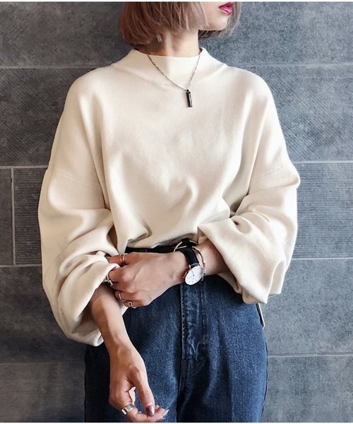 PAGEBOY（ページボーイ）の「【WEB限定】ハイネックボリュームニット