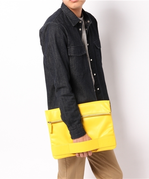 UNITED ARROWS（ユナイテッドアローズ）の「UA PU CLUCH BAG（クラッチバッグ・メンズ・コバルトブルー/ネイビー/ホワイト/ブラック/イエロー・フリー）」の8枚目の写真