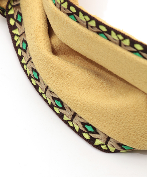 チチカカ（チチカカ）の「テープエッジヘアバンド（ヘアバンド・レディース・グリーン/イエロー・FREE）」の8枚目の写真