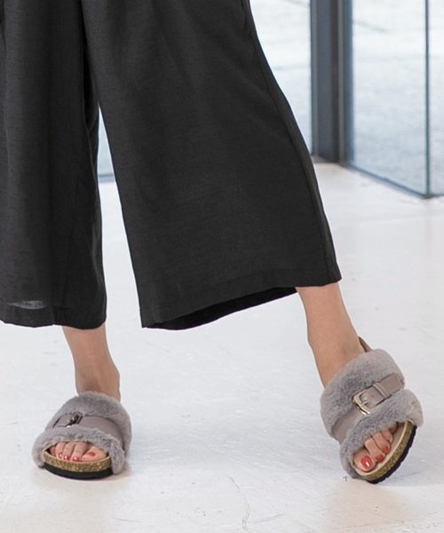 Bigバックルエコファーフラットサンダル サンダル Kobe Lettuce コウベレタス のファッション通販 Zozotown