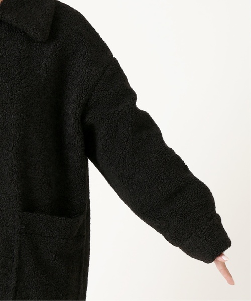 journal standard L'essage(ジャーナルスタンダードレサージュ)の「ECOPELボアブルゾン◆(ブルゾン・レディース・ブラック/ベージュ・FREE)」の12枚目の写真